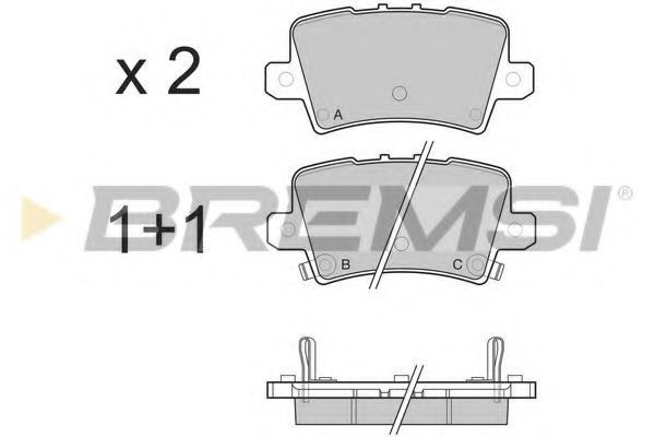 Тормозные колодки BREMSI BP3246