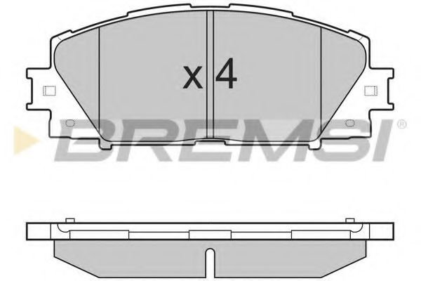 Тормозные колодки BREMSI BP3249