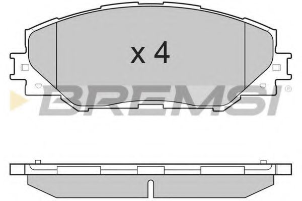 Тормозные колодки BREMSI BP3250
