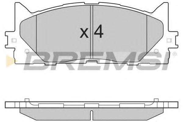 Гальмівні колодки BREMSI BP3253