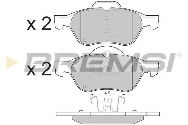 Тормозные колодки BREMSI BP3264
