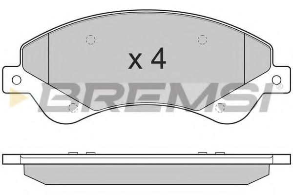 Тормозные колодки BREMSI BP3273