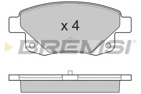 Тормозные колодки BREMSI BP3275