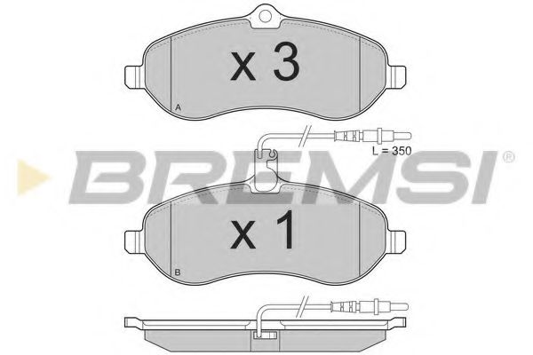 Тормозные колодки BREMSI BP3283