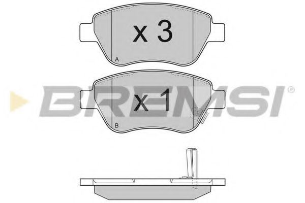 Тормозные колодки BREMSI BP3294