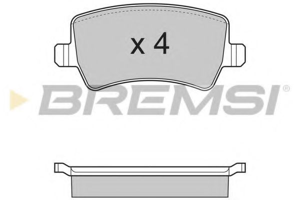 Тормозные колодки BREMSI BP3298