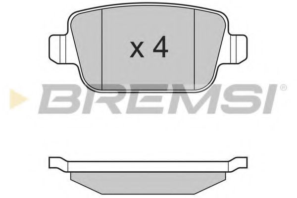 Тормозные колодки BREMSI BP3300
