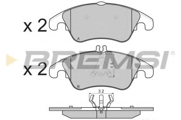 Тормозные колодки BREMSI BP3317