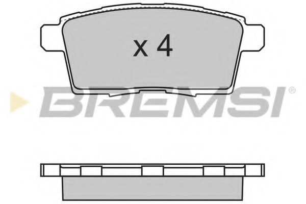 Тормозные колодки BREMSI BP3333