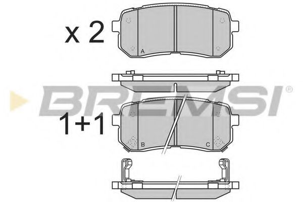 Тормозные колодки BREMSI BP3337