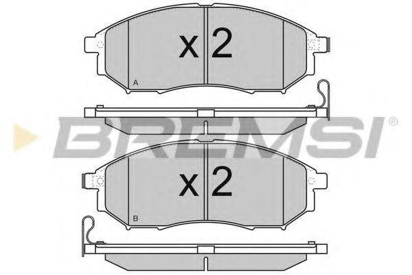 Тормозные колодки BREMSI BP3350