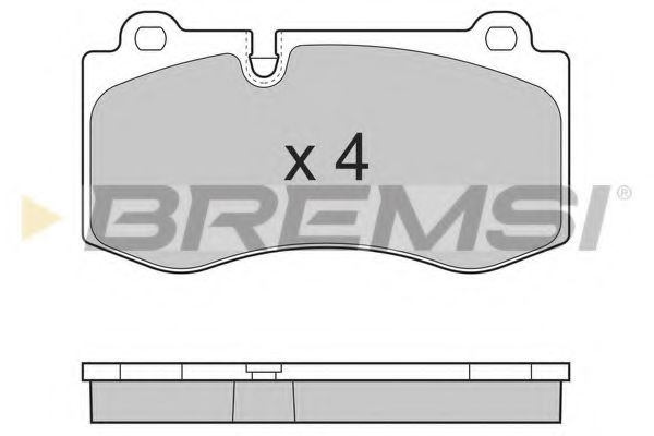 Тормозные колодки BREMSI BP3362