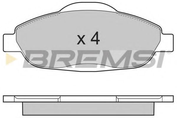 Тормозные колодки BREMSI BP3364