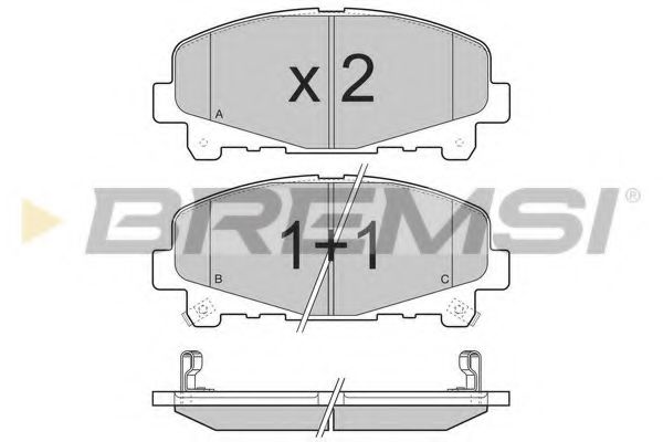 Тормозные колодки BREMSI BP3373