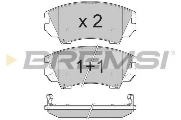 Тормозные колодки BREMSI BP3377