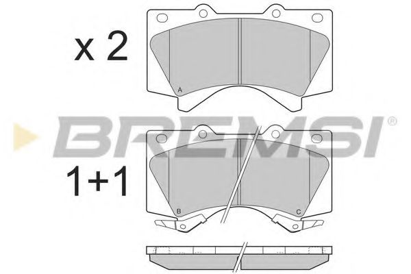Гальмівні колодки BREMSI BP3381