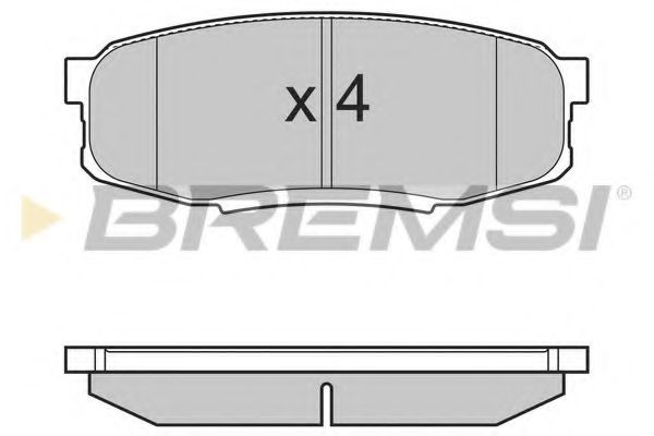Гальмівні колодки BREMSI BP3382