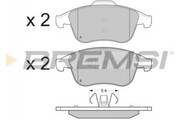 Тормозные колодки BREMSI BP3383