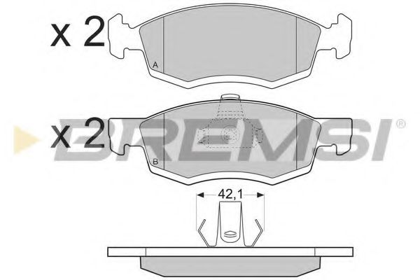 Тормозные колодки BREMSI BP3391
