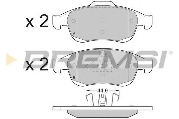 Тормозные колодки BREMSI BP3392