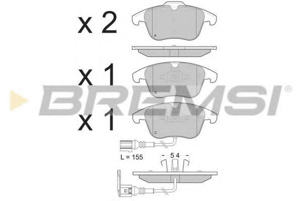 Тормозные колодки BREMSI BP3394
