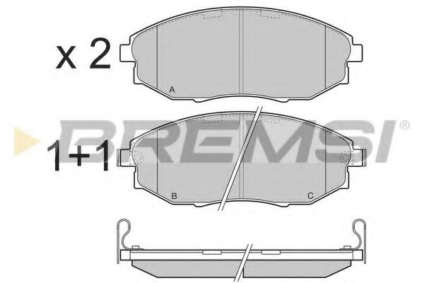 Тормозные колодки BREMSI BP3399