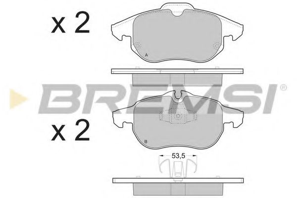 Тормозные колодки BREMSI BP3402