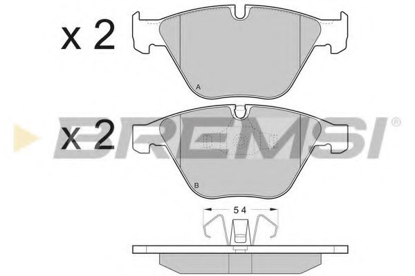 Тормозные колодки BREMSI BP3403