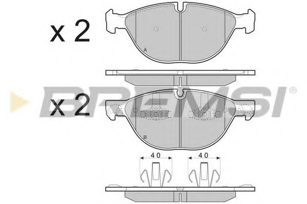 Тормозные колодки BREMSI BP3409