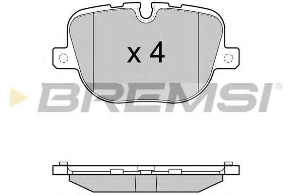 Тормозные колодки BREMSI BP3416