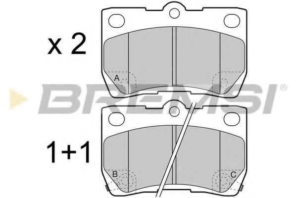 Тормозные колодки BREMSI BP3420
