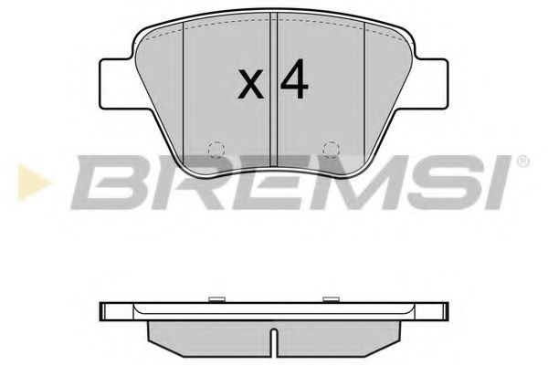 Гальмівні колодки BREMSI BP3429