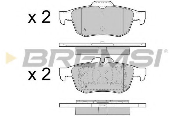 Гальмівні колодки BREMSI BP3468