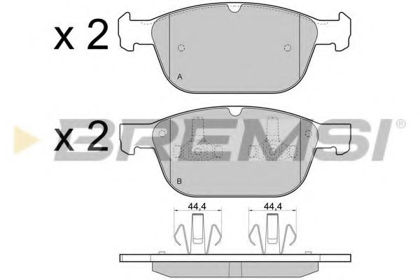 Тормозные колодки BREMSI BP3475