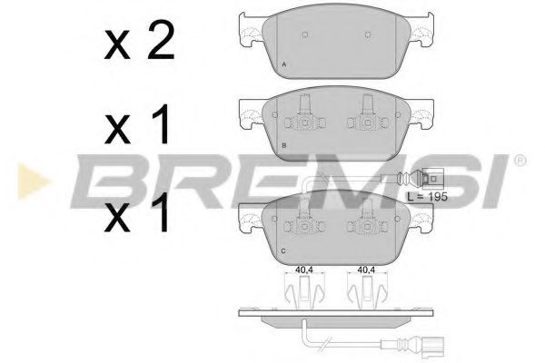 Гальмівні колодки BREMSI BP3478