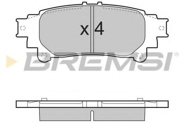 Гальмівні колодки BREMSI BP3482