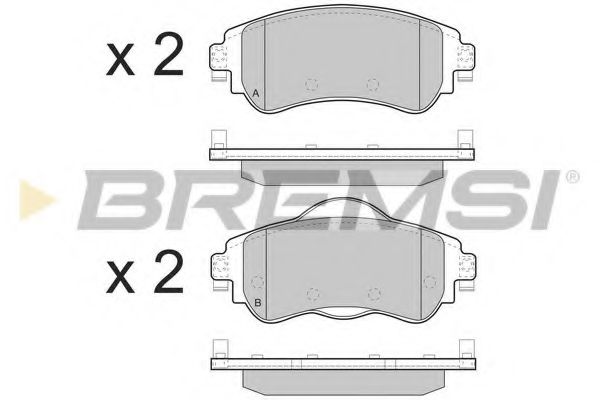 Тормозные колодки BREMSI BP3491