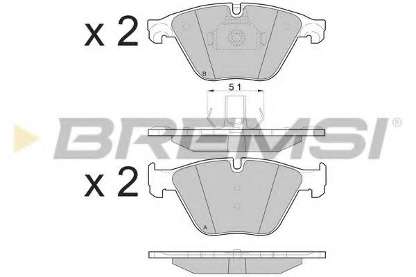 Тормозные колодки BREMSI BP3500
