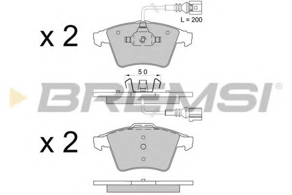 Тормозные колодки BREMSI BP3508