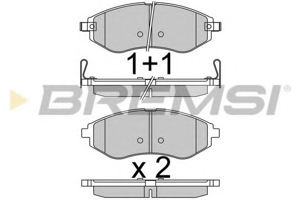 Тормозные колодки BREMSI BP3514