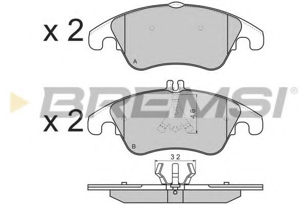 Тормозные колодки BREMSI BP3515