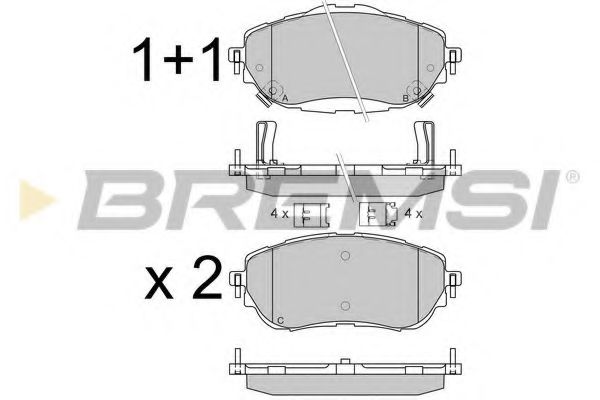 Гальмівні колодки BREMSI BP3537