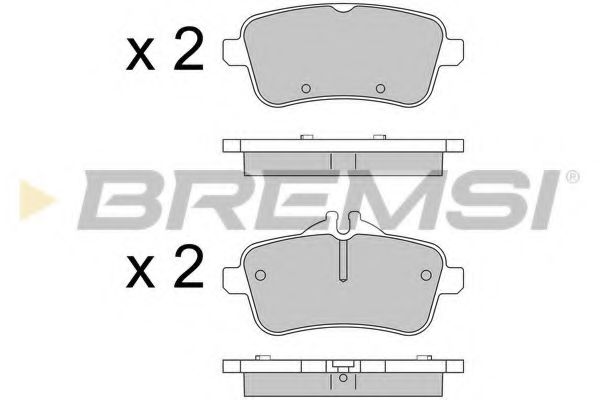 Тормозные колодки BREMSI BP3538