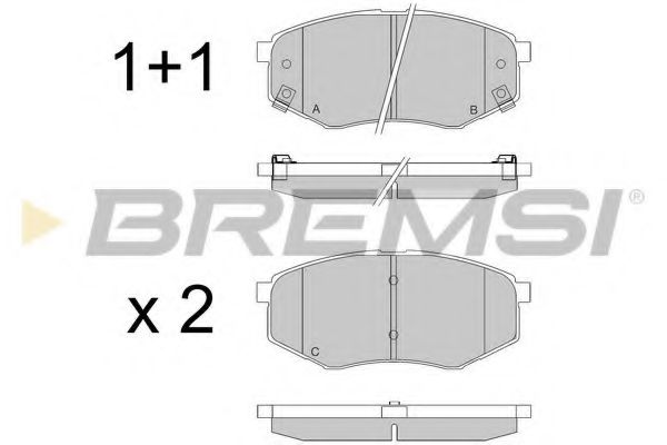 Тормозные колодки BREMSI BP3547