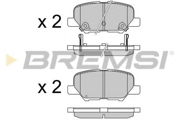 Тормозные колодки BREMSI BP3555