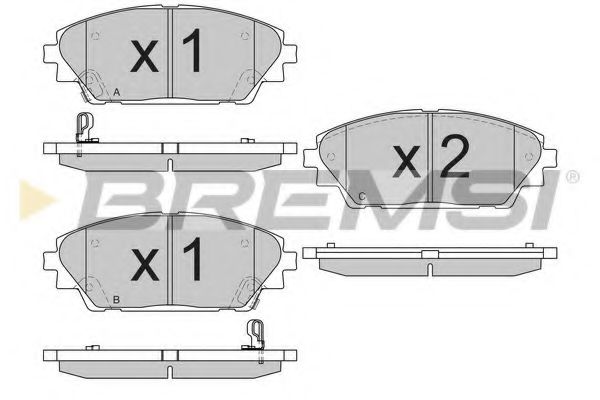 Тормозные колодки BREMSI BP3556
