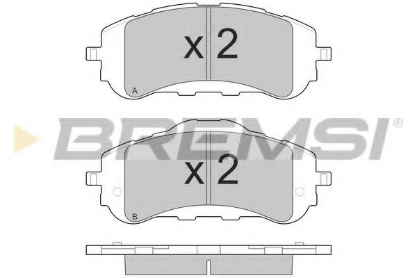 Тормозные колодки BREMSI BP3560