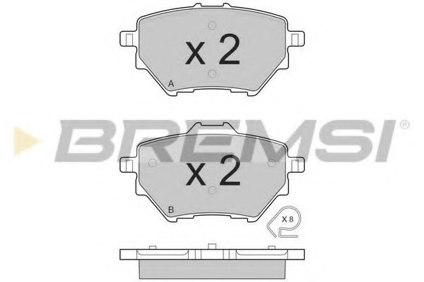 Тормозные колодки BREMSI BP3561