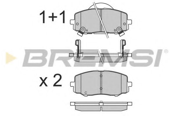Тормозные колодки BREMSI BP3583