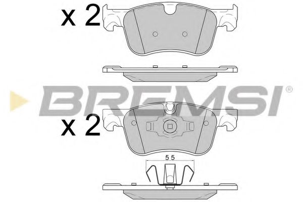 Гальмівні колодки BREMSI BP3597